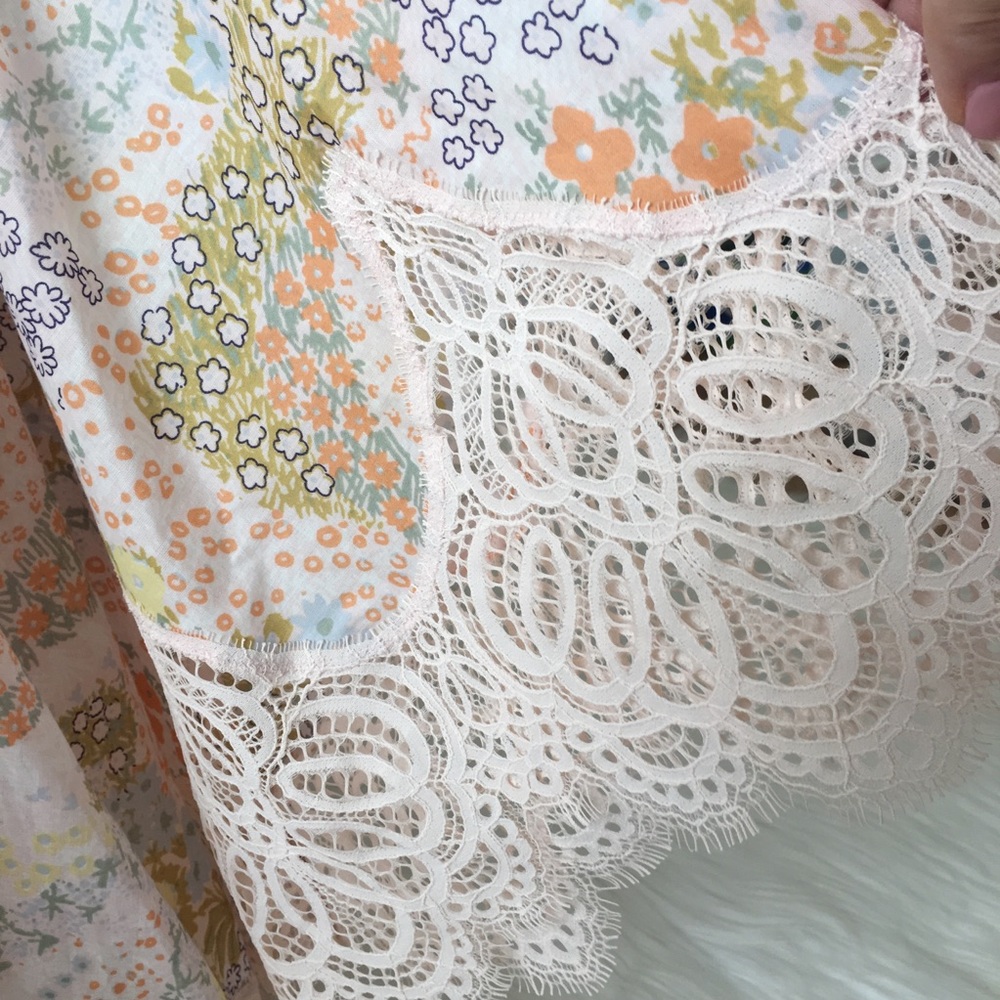 VS Floral Ivory Lace Kimono Robes Size M/L - Picture 3 of 8